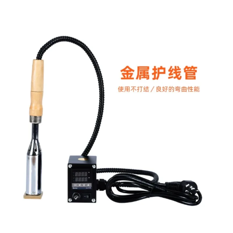 Handheld Hot Foil Stamping Machine 300W 0‑400℃ Temp Control 110V/220V M5 M8 Thread for Leather Wood Cake Embossing