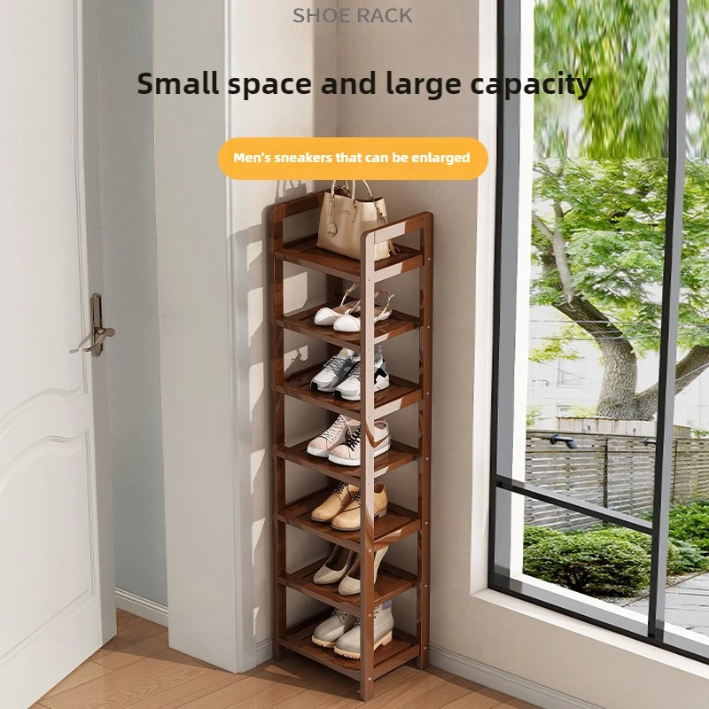 Prosty regał na buty oszczędza miejsce, do przedpokoju, do mieszkań na wynajem, do wielopiętrowych akademików, wąska szafka na buty, organizer do przechowywania.