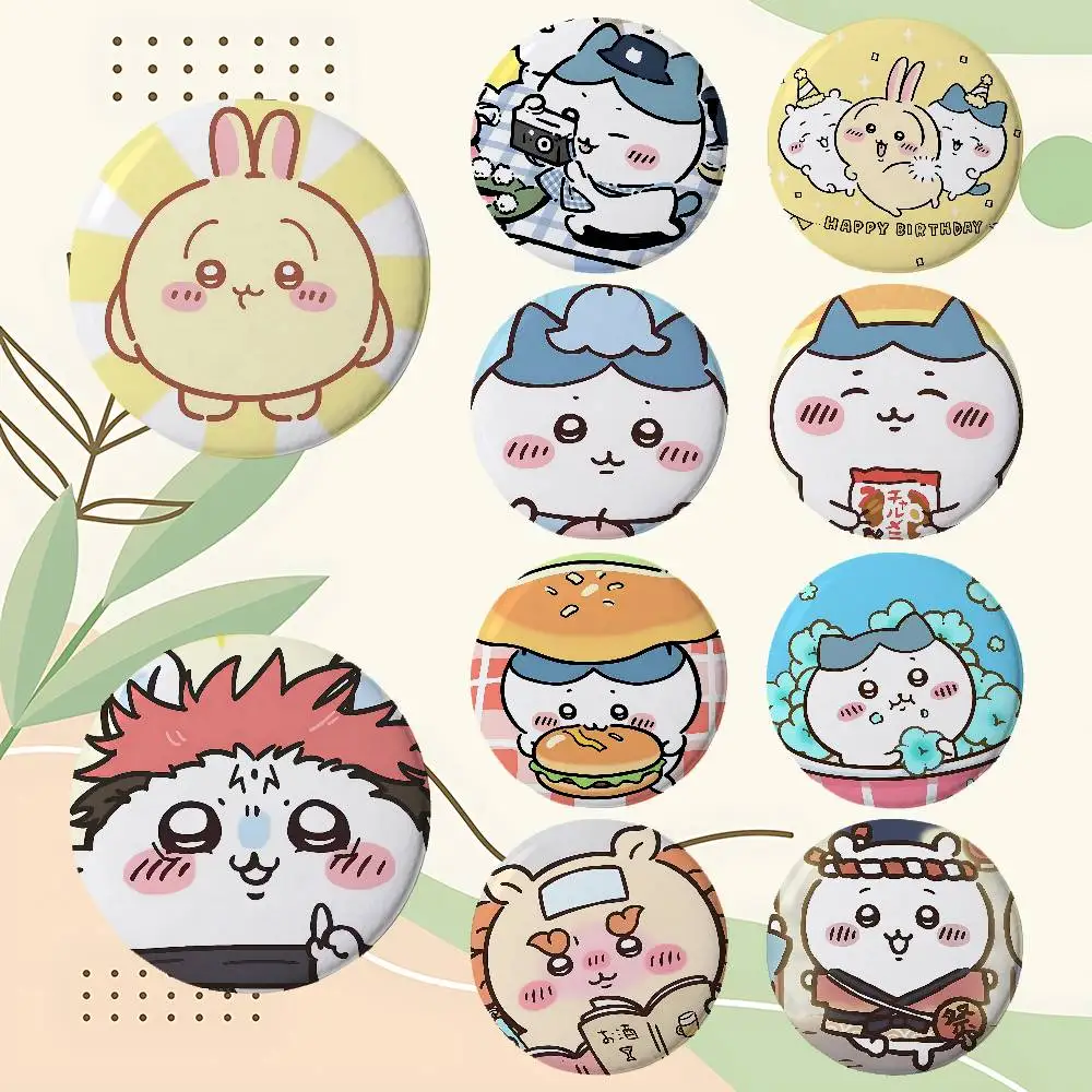 Anime C-Chiikawas Niedliche Abzeichen, Emaille-Pins, Cartoon-Broschen für Rucksäcke und Kleidung