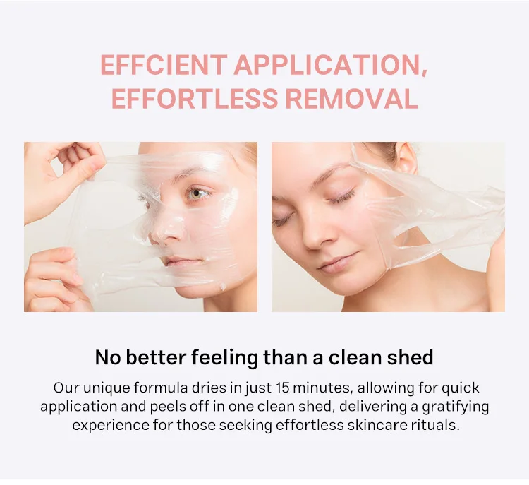Hydrating & Exfoliating Peel-Off Mask - Deeply Moisturizes, Gently Removes Dead Skin for Glowing Face