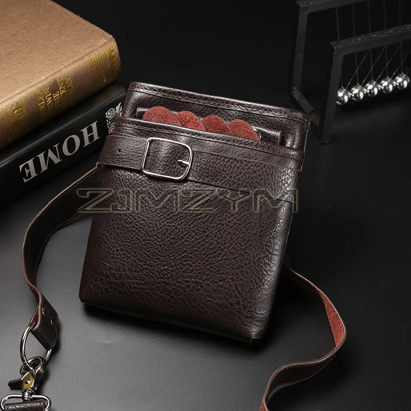 Сумка для ножниц из воловьей кожи, профессиональная сумка для парикмахерских ножниц с плечевым ремнем, заколка для волос, держатель для расчески, поясная сумка для парикмахера