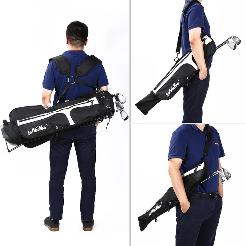 

Высококачественная роскошная портативная сумка-подставка для гольфа, многофункциональная супер портативная легкая версия, подходит для полных клюшек, прочная, доступная