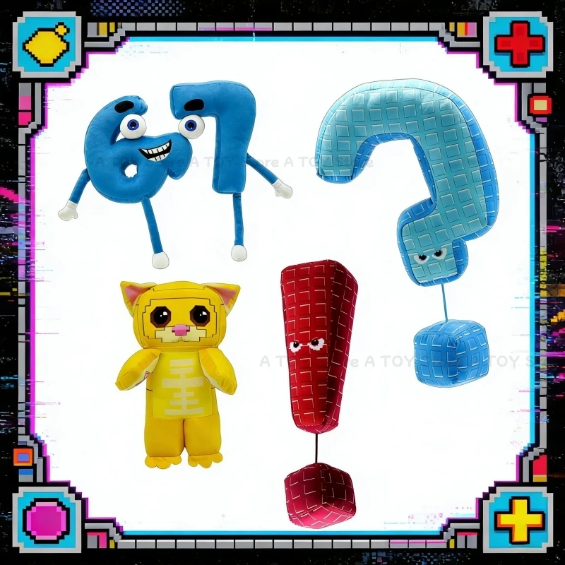 

НОВИНКА: Плюшевая игрушка-каклайк "Brainrot Game 67" – комбинируемая плюшевая кукла-вопросительный знак. Популярный игровой мерч, детская игрушка, подарки на день рождения.