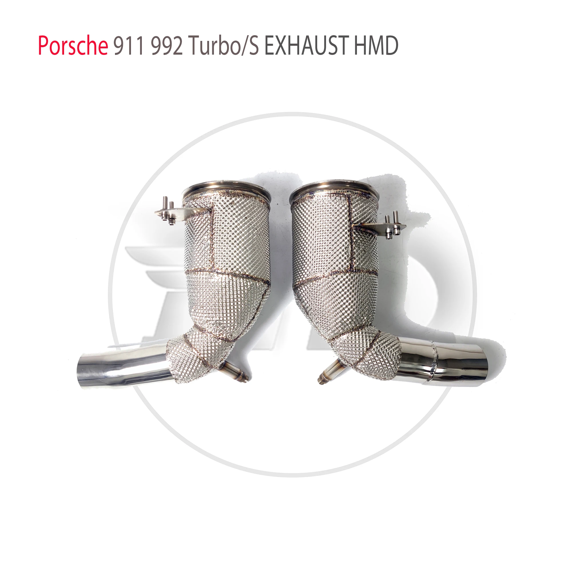 

HMD Downpipe for Porsche 911 992 Turbo S 3.8T Exhaust System Stainless Steel Performance Header Catalytic Car Accessories