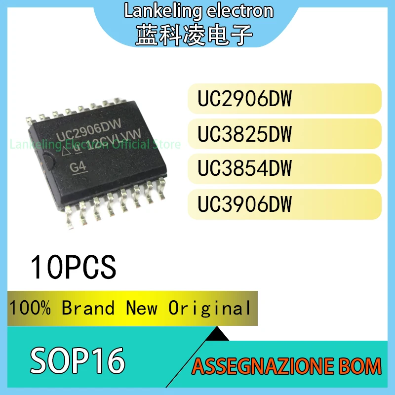 

(10PCS)UC2906DW UC3825DW UC3854DW UC3906DW 100% Brand New Original Chip IC SOP16