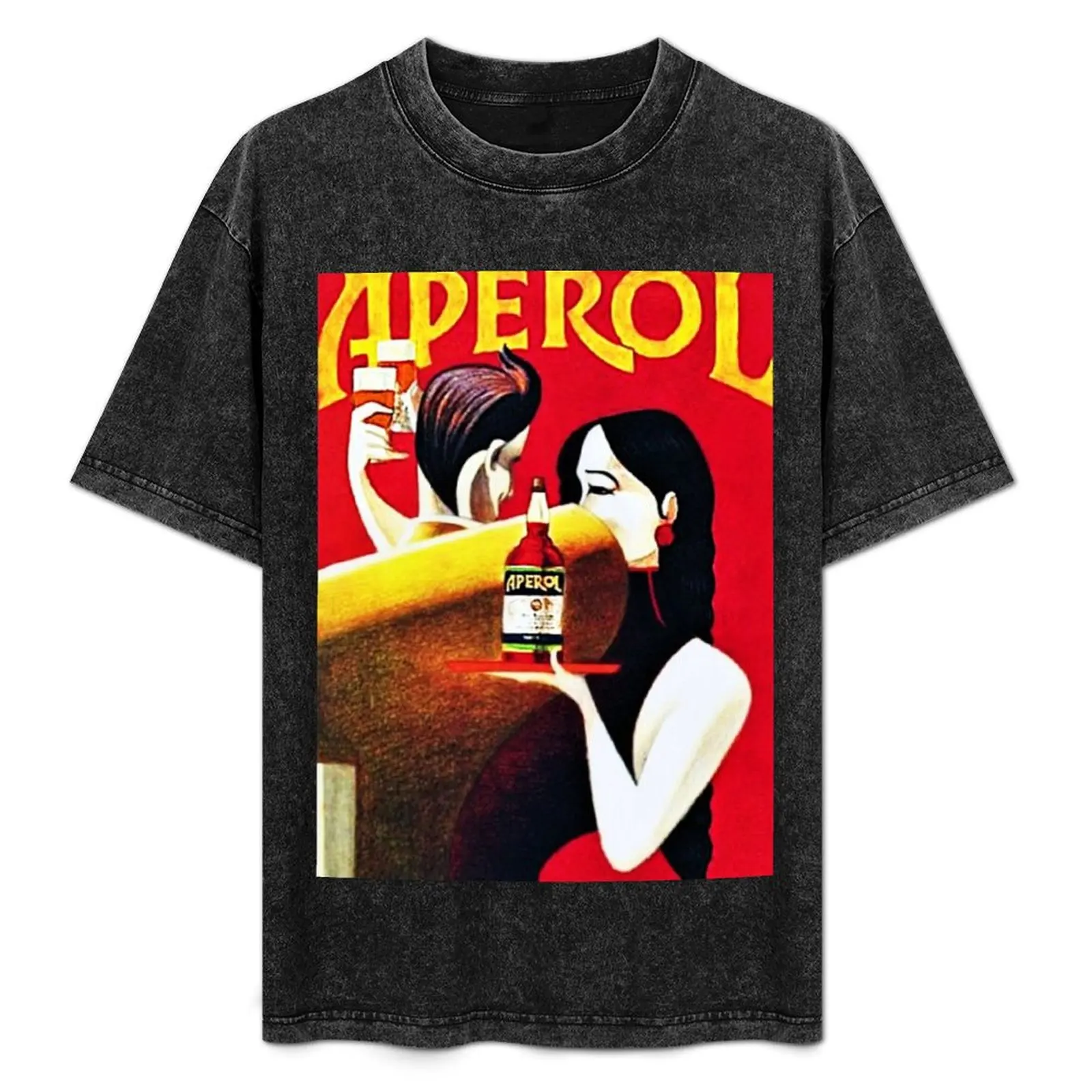 Camiseta vintage italiana con estampado de Apero Aperitif Antico, camiseta informal de manga corta que combina con todo