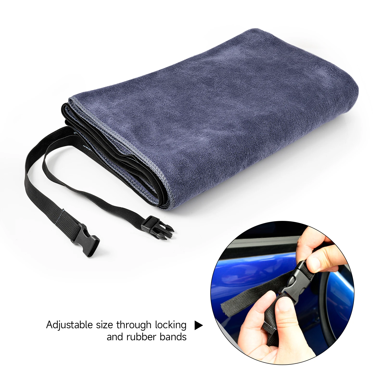 FOSHIO Wrap Car Accessories Soft Microfiber Towel Water Absorbed Cloth Side Door Dashboard Cover Window Tint Film Detailing Tool