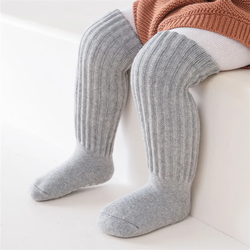 Lawadka Newborn Baby Girl Boy Socks Winter Thick Warm Baby Knee High Long Socks for Girls Boys Soft Toddler Sock Anti slip 0-4Y