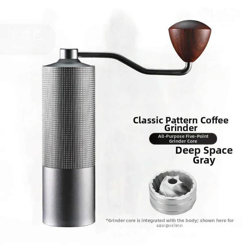 

7-Angle CNC Steel Burr Manual Coffee Grinder Nordic Style Cross-Border Manual Milling Machine for Coffee Lovers