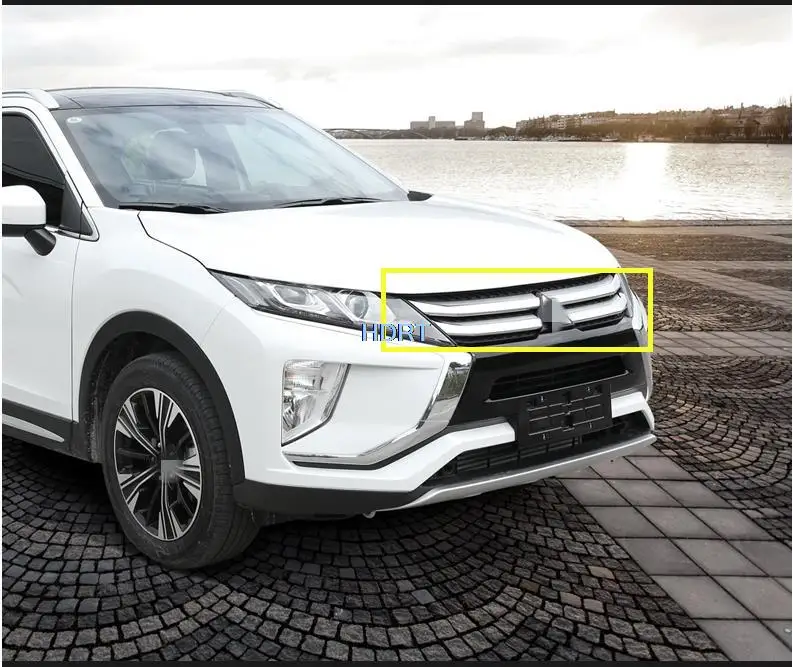 

For Mitsubishi Eclipse Cross Car 4pcs Front Grill Middle Net Trims Interior Accessories Mouldings 2018 2019 2020