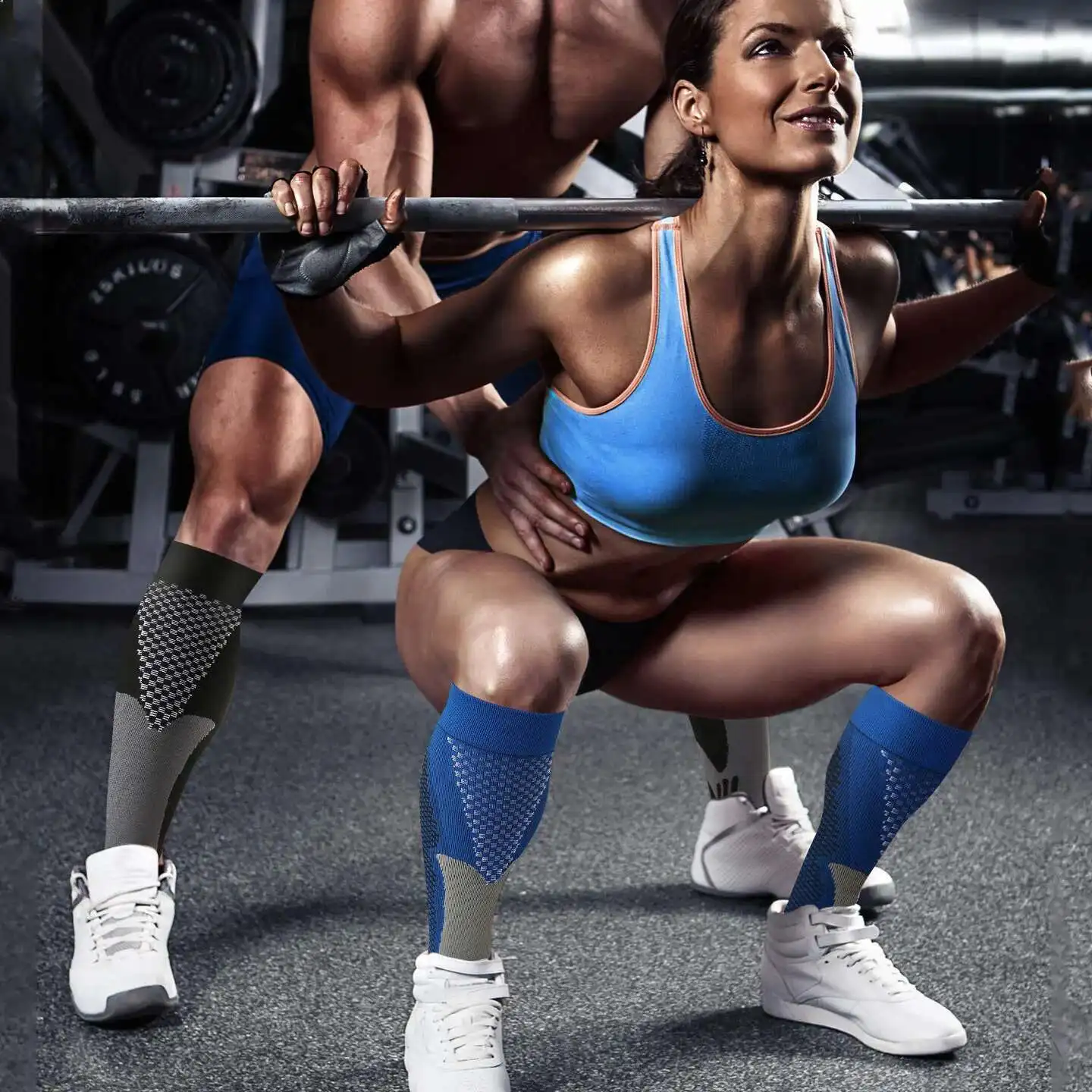 

Компрессионные носки Brothock, нейлоновые медицинские чулки для кормления, специализирующие велосипедные быстросохнущие дышащие спортивные носки для взрослых