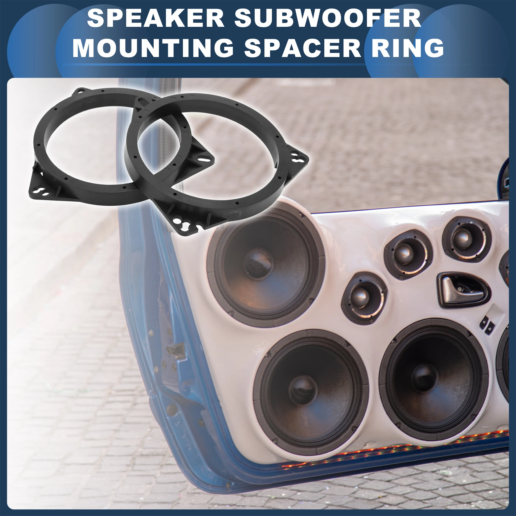 UXCELL Speaker Spacer Ring Tweeter Speaker Spacer Adapter for Renault Trafic 2 Pcs