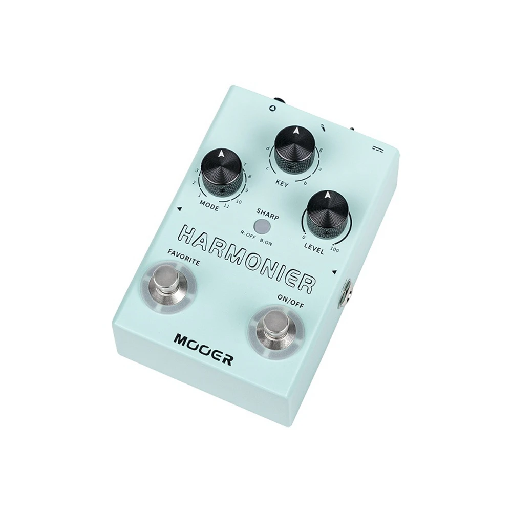 MOOER MVP2 HARMONIER features 12 keys, 11 harmonic modes, three vocal timbre modes and individually adjustable reverb effects