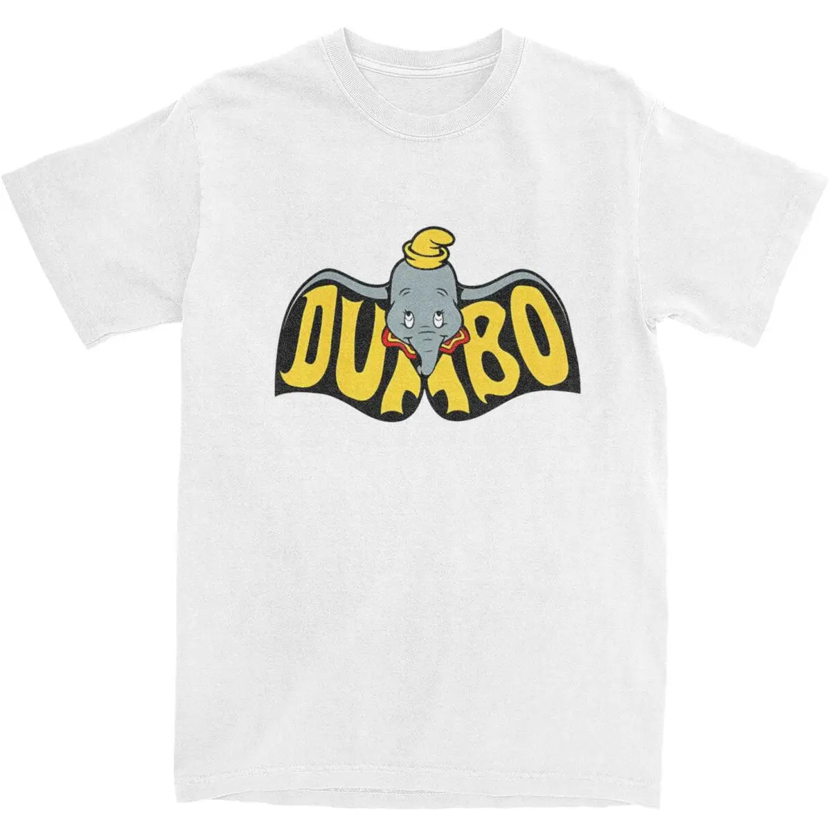 DUMBO Cartoon T Shirt Men Vintage Cotton T Shirts Beach O-Neck Trending Tees Print Oversize Clothing