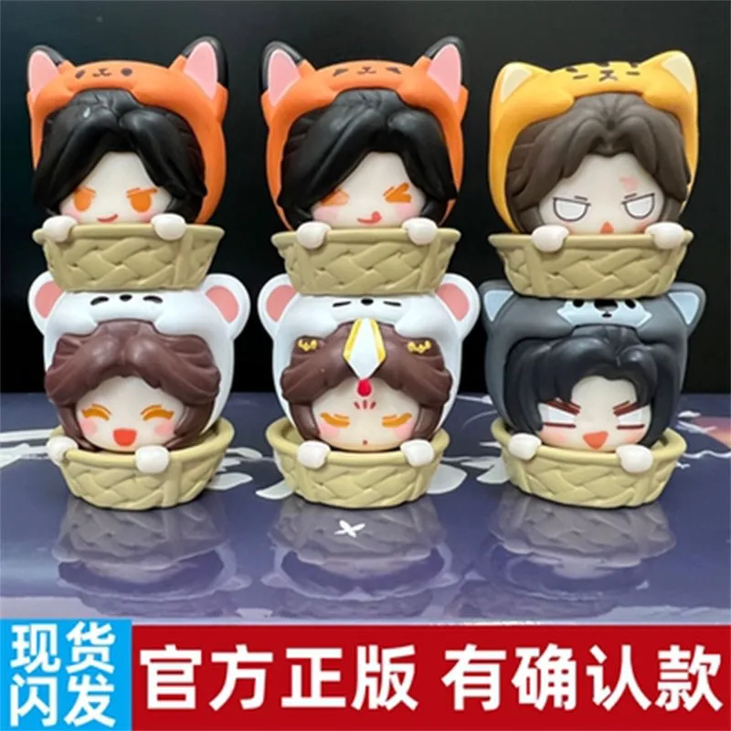 4cm Cute Action Figure Toys Heaven Official Blessing Desktop Ornament Xie Lian Hua Cheng Cartoon Blind Box Kids Cute Gift Toys