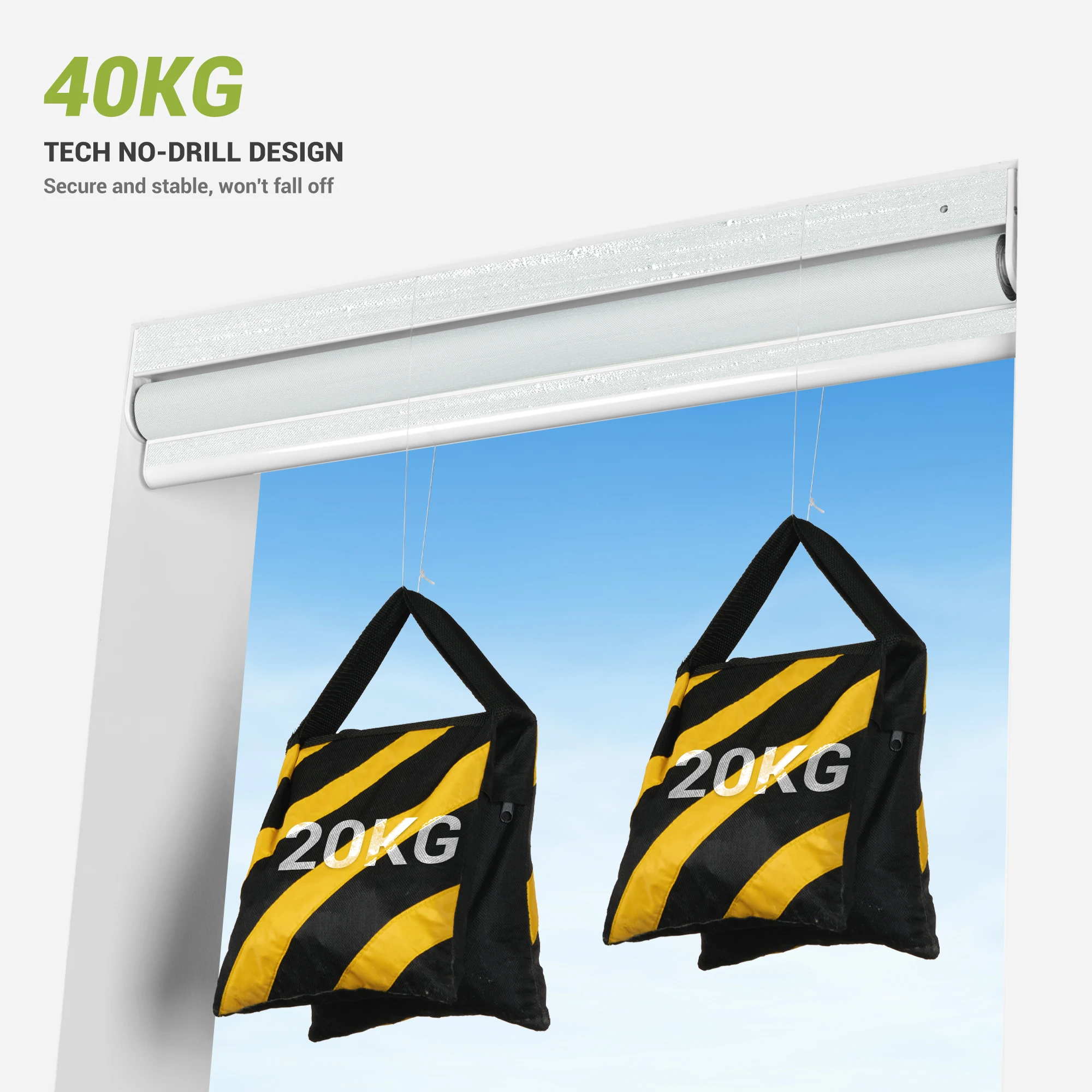 No Drill Window Blinds Dual Layer Blinds Blackout Light Filtering Linen Roller Shades for Window Home Hotel