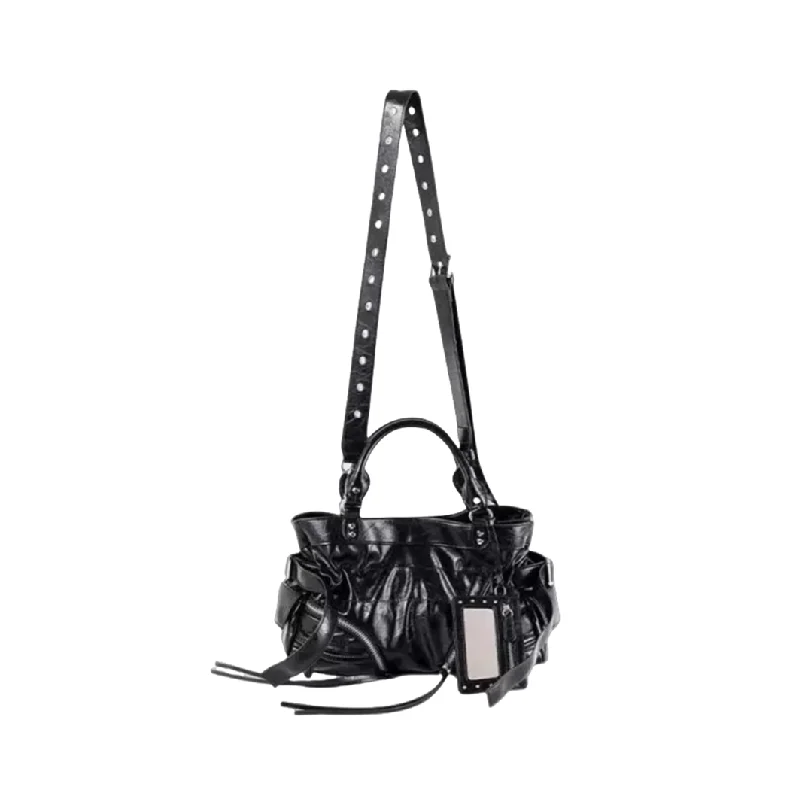 Women's Y2k Studded Punk Vintage Shoulder Purse PU Leather Gothic