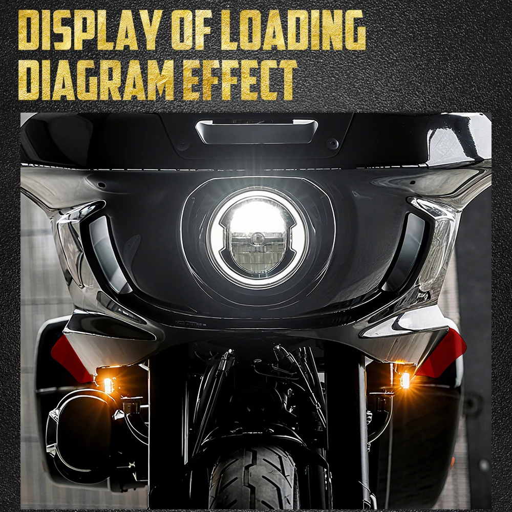 Motorcycle Side Wing Headlight Fairing Air Deflector Colorful For Harley Softail Low Rider ST 2022-Up Headlamp Windshield Cover