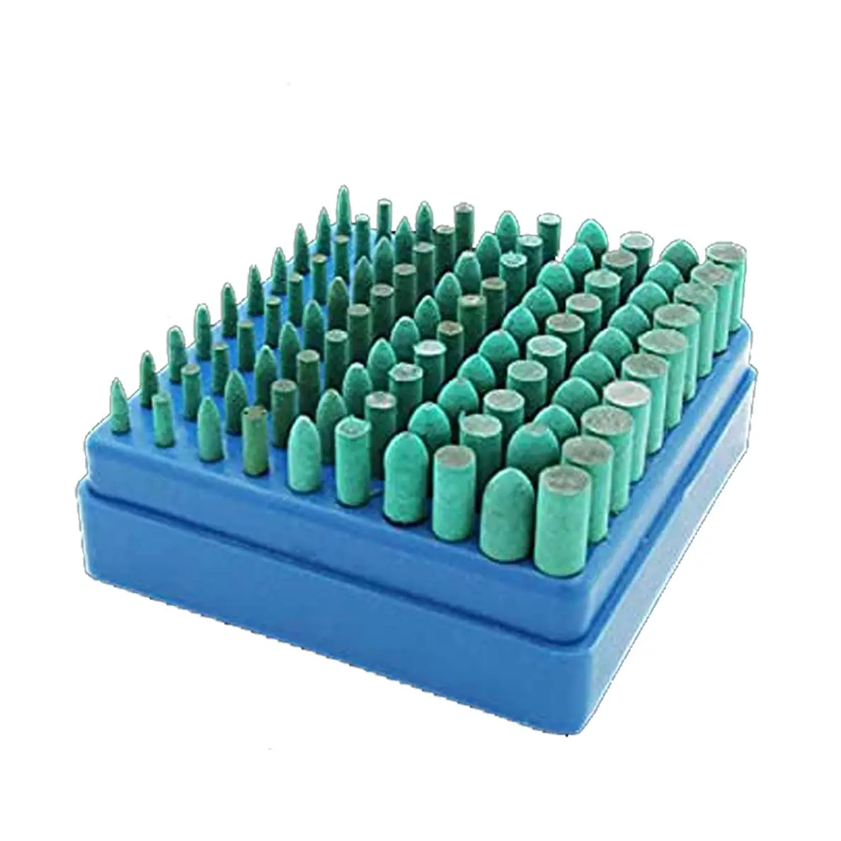 100pcs/set Rubber Polishing Kits 3mm Shank Silicone Rubber Polishing Bits Buffing Tips Sets for Dremel Rotary Tools