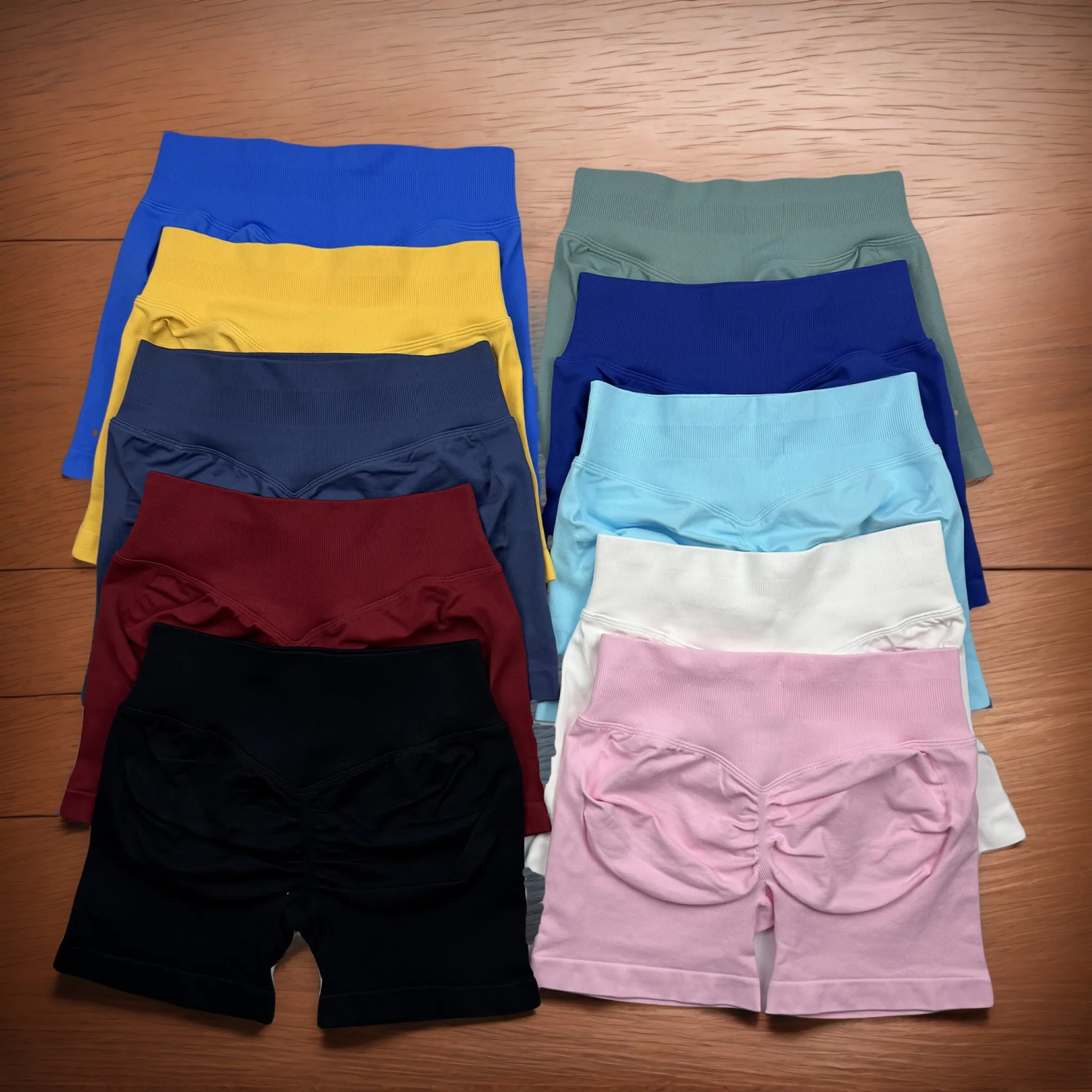 

Peach Hip Lifting Sports Shorts Women 4.5'' Waist and Waist Tightening Slimming Running Hip Speed Drying Three Point Tight Pants