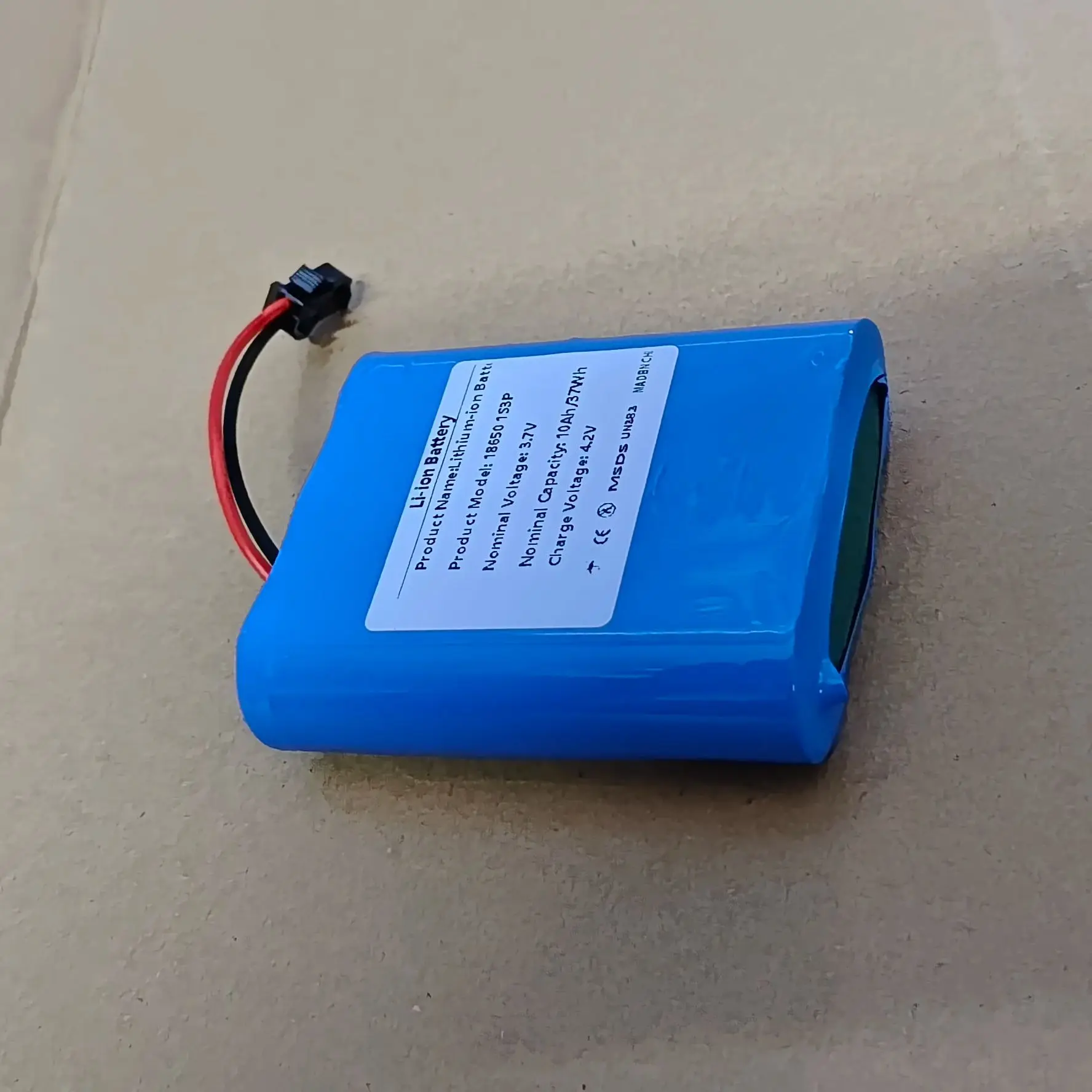 

New 18650 3.7V 10000mAh 1S3P Battery Pack Lithium-ion Toy Beauty Salon Rechargeable Battery Pack SM or XH2.54 Plug