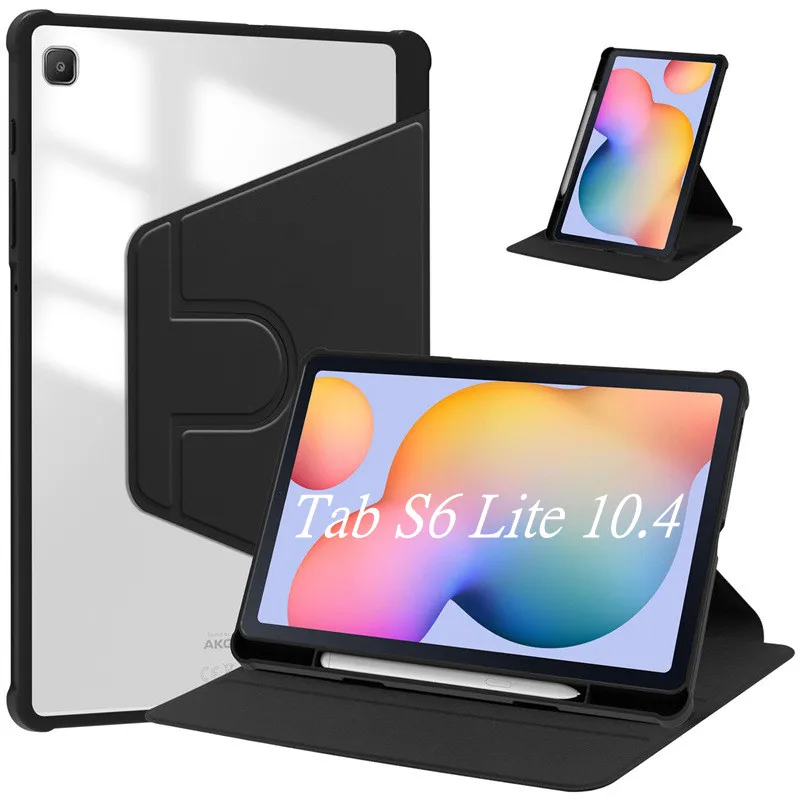 For Samsung Galaxy Tab S6 Lite case 360 Rotating Smart Tablet Cover For galaxy tab s6 lite 2024 10.4 inch Case with Pencil Holde