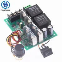 DC 10V-50V 12/24/36/48V 60A Motor Speed Controller Brush Reducer Forward Reverse Switch