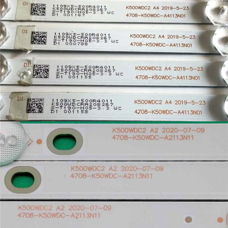 ทีวี LED อาร์เรย์บาร์สําหรับ Philips 50PUT6002/56 50PUT6023/60 50PUT6002/98 Backlight Strip K500WDC2 A2 4708-K50WDC-A2113N11 แถบเทป