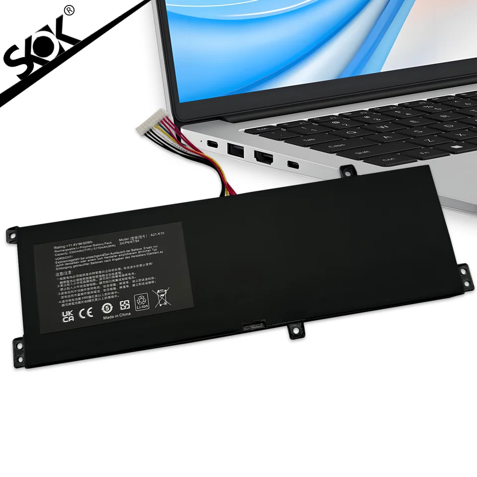 جديد A21-K15 بطارية الكمبيوتر المحمول ل Getac Machenike F117-V65 F117-V VA VB VD VC VR26 VG65T G15G أكويا K15 PC6OK 11.4V 61WH