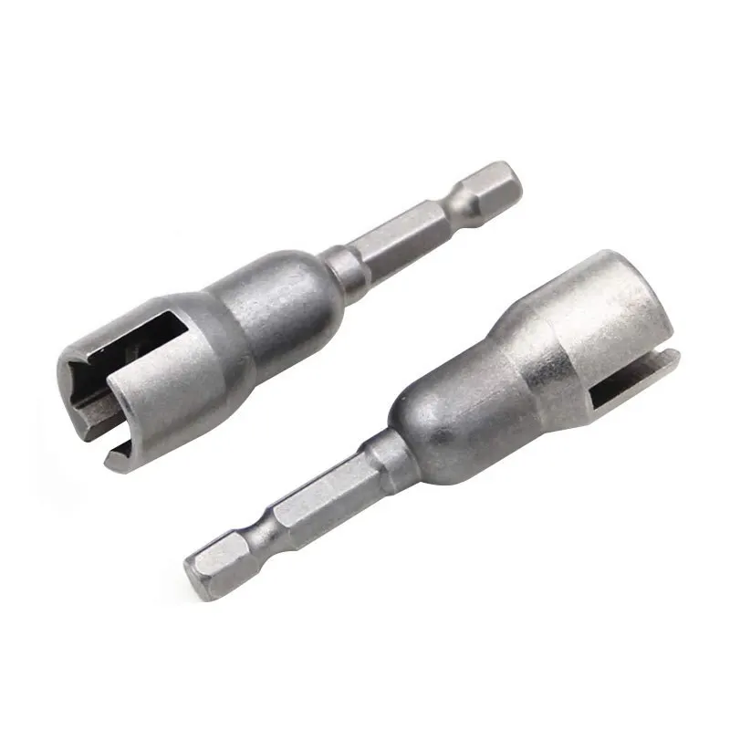 Natural Slotted Butterfly Hole Socket Wrench Electric Screwdriver 65/80mm Hexagonal Handle Wing Nut Home Repair Tool