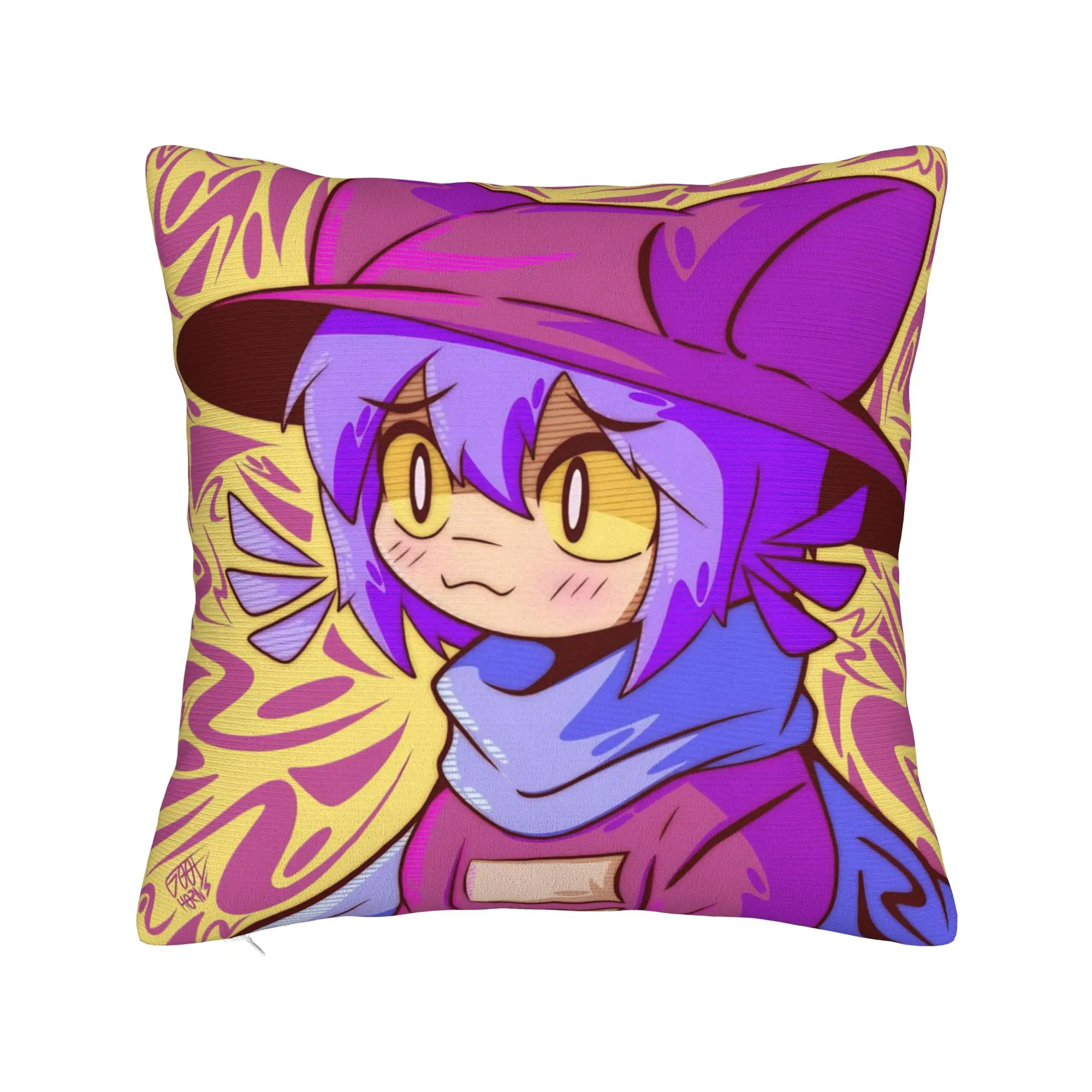Decorative Pillowcases OneShots Niko Merch Chair  Throw Pillow Case Cover Square Style Multi Size