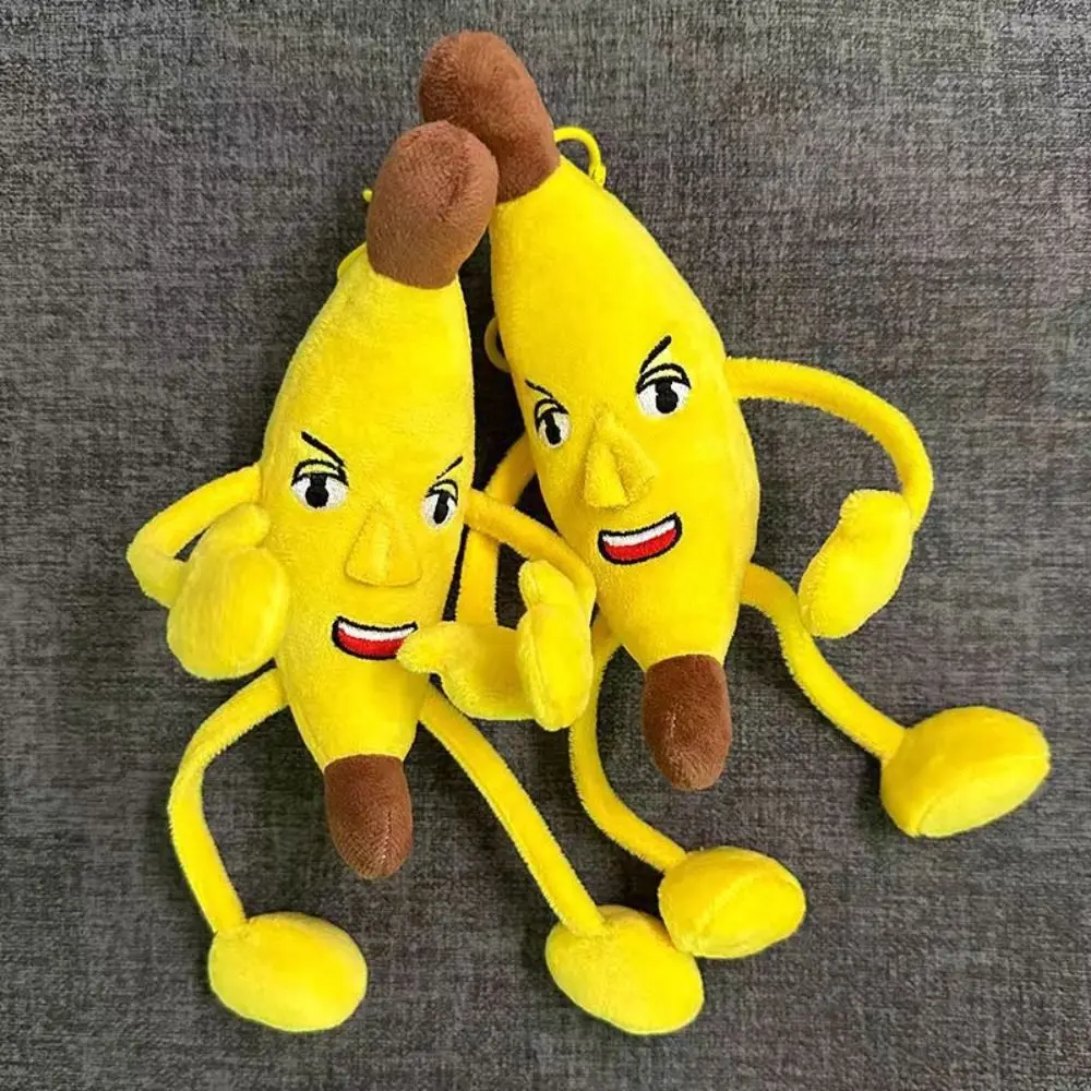 Spoof Gifts Parody A Large Banana Voice Keychain Vocalize Sing Plush Toys Pendant Funny Cartoon Banana Squeeze Toys Gift