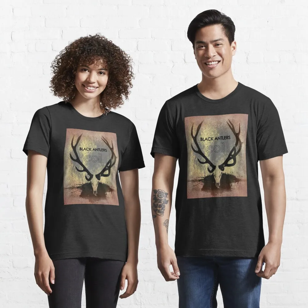 Coil Black Antlers Essential T-Shirt Anime Graphic T-shirts For Men Clothing Women Short Sleeve Tees New Arrivals Unisex Summer