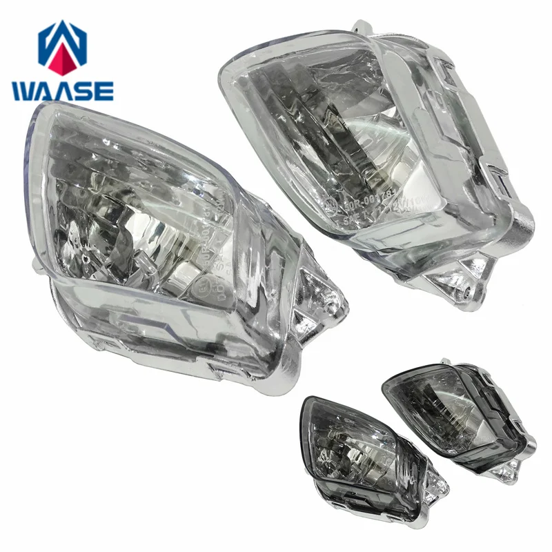 waase For Honda CBR1100XX Super Blackbird 1997-2006 E-Mark Front Turn Signals Blinker Indicator Winkers Light Housing Lenses