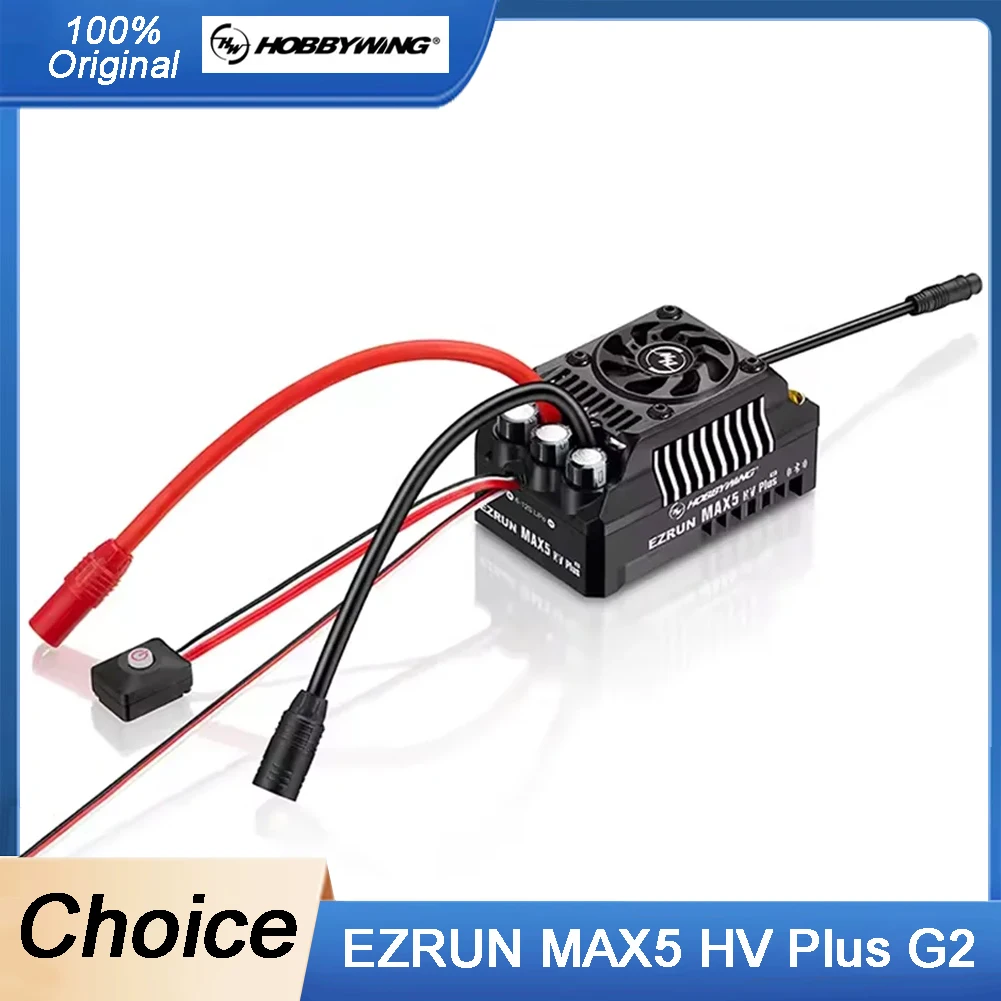 

HOBBYWING EZRUN MAX5 HV PLUS G2 500A ESC 5690 56118SL Motors Sensored Brushless Combo for 1/7 1/8 RC Model Car Buggy Accessories