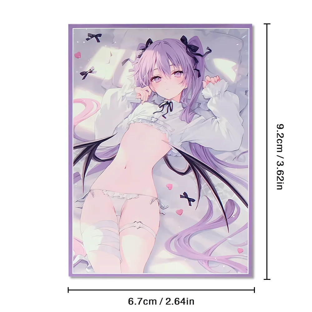 60PCS Standard Size Cute Anime Card Sleeves Protector for PTCG MGT Trading Card Sleeves for Game Card Outer Card Protectors