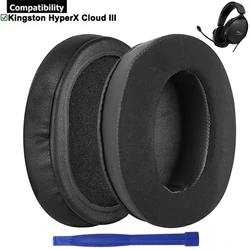 Replacement Cooling Gel Earpads Ear Pads Cushions Muffs Repair Parts for Kingston Hyperx Cloud III 3 Headsets