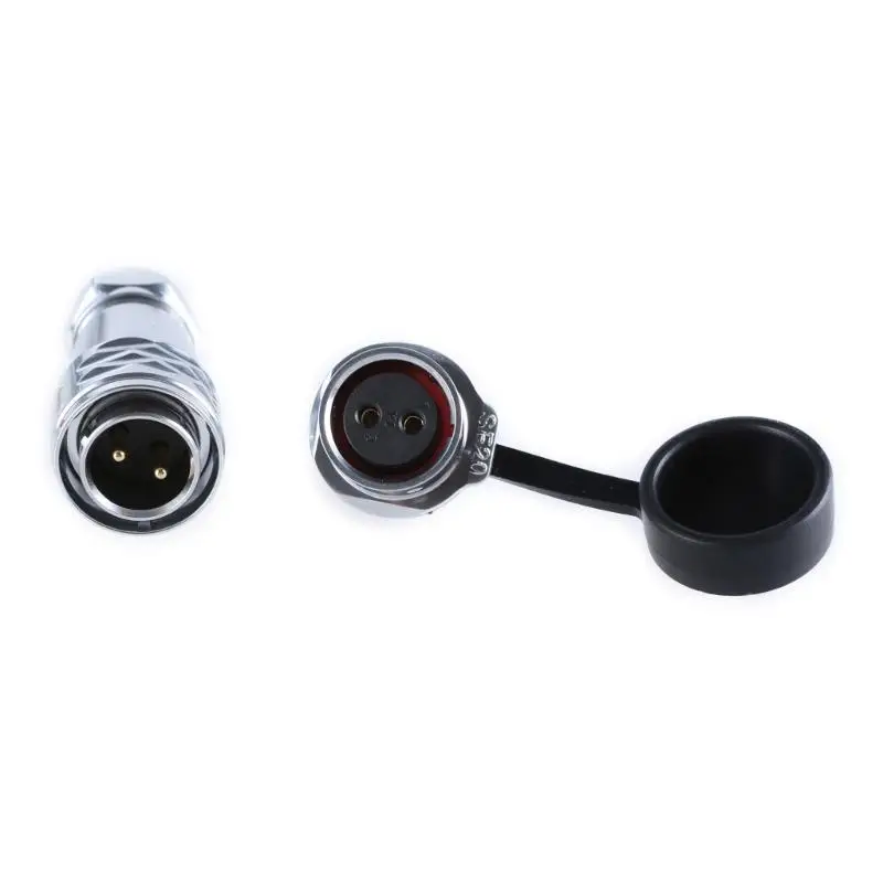 R53C Wetterfester 2-poliger Kabelstecker, 20 mm, Panelmontage, Buchsenstecker, Stecker, IP67 – Detail 4