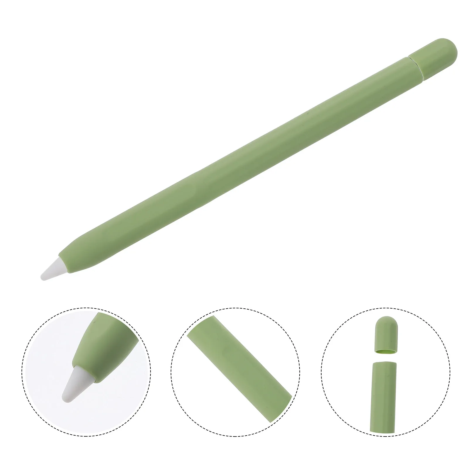 

Stylus Pen Protective Sleeve Anti-Fall Silicone Carrot Anti-Skid Cover Compatible with Apple Pencil 2 Stylus Pen Protector