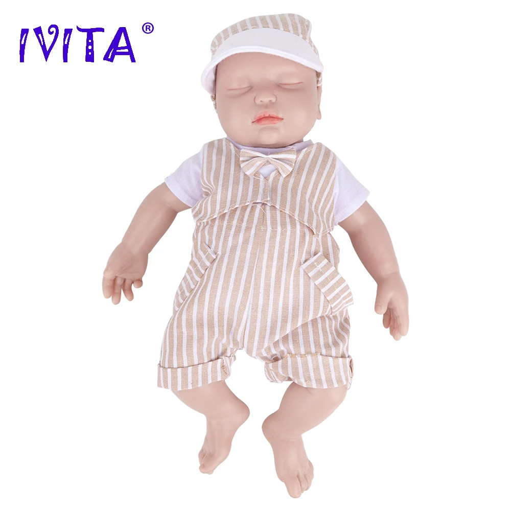 

IVITA WB1558 14.96inch 100% Full Body Silicone Bebe Reborn Doll Soft Dolls Lifelike Baby Blank Unpainted and Painted Toys