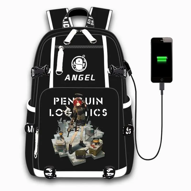 Arknights Neng Angel Rhodes Island Texas Merchandise Unisex Student Casual Backpack Laptop Anime