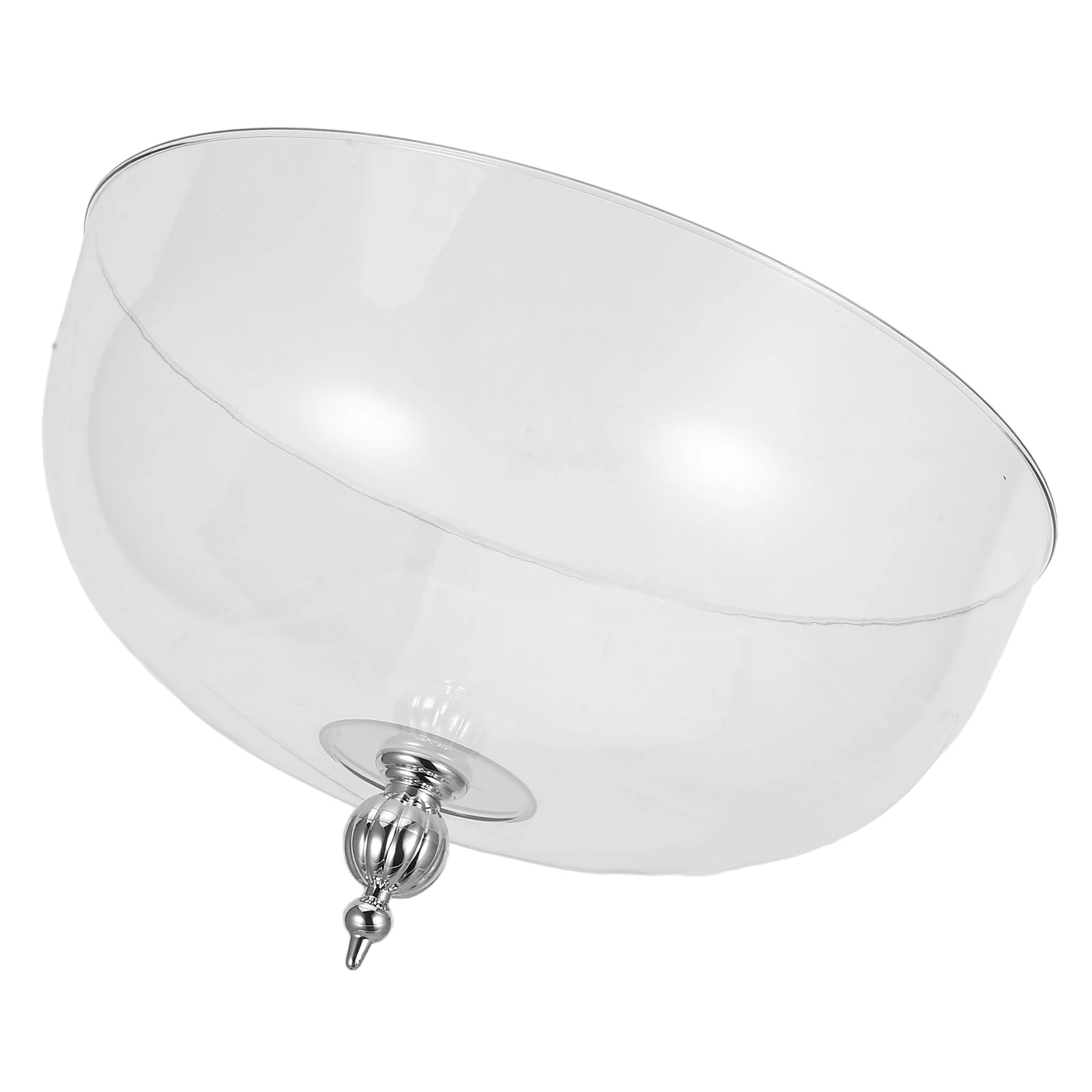 

10 Inch Transparent Cake Stand Dome Cover 6 Inch High Heat Resistant Replacement Lid for Dessert Plate Food Tray Display Cloche