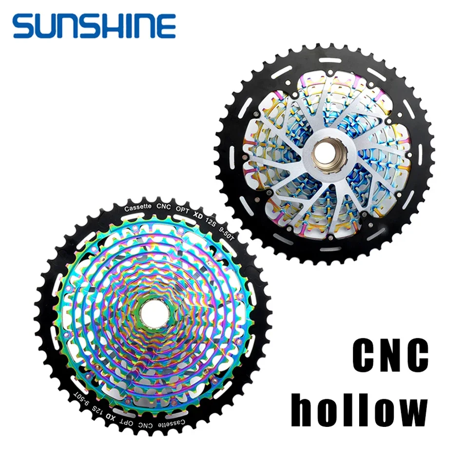 SUNSHINE MTB Bike CNC XD Cassette 11 12 Speed K7 12V/11V Mountain Bike Flywheel 10-50/52T Sprocket 9-42/46/50T For SRAM  EAGLE