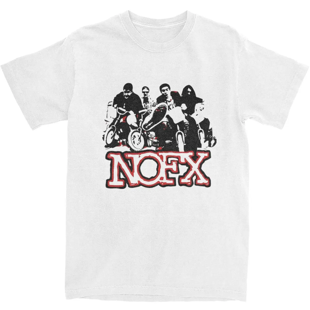 

Nofx Music Poster T-Shirt Mens American Punk Rock Band Vintage 100 Cotton T-Shirts Summer Crewneck Tee Shirt Plus Size Tops