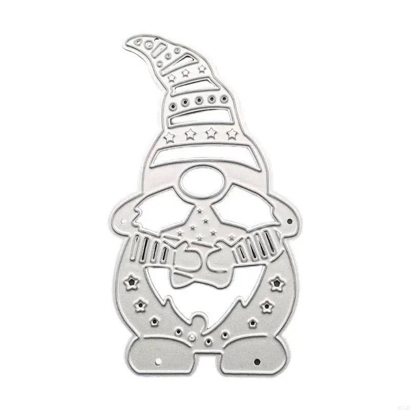 

97QD Christmas Gnome Metal Cutting Dies Stencil DIY Scrapbooking Album Paper Template