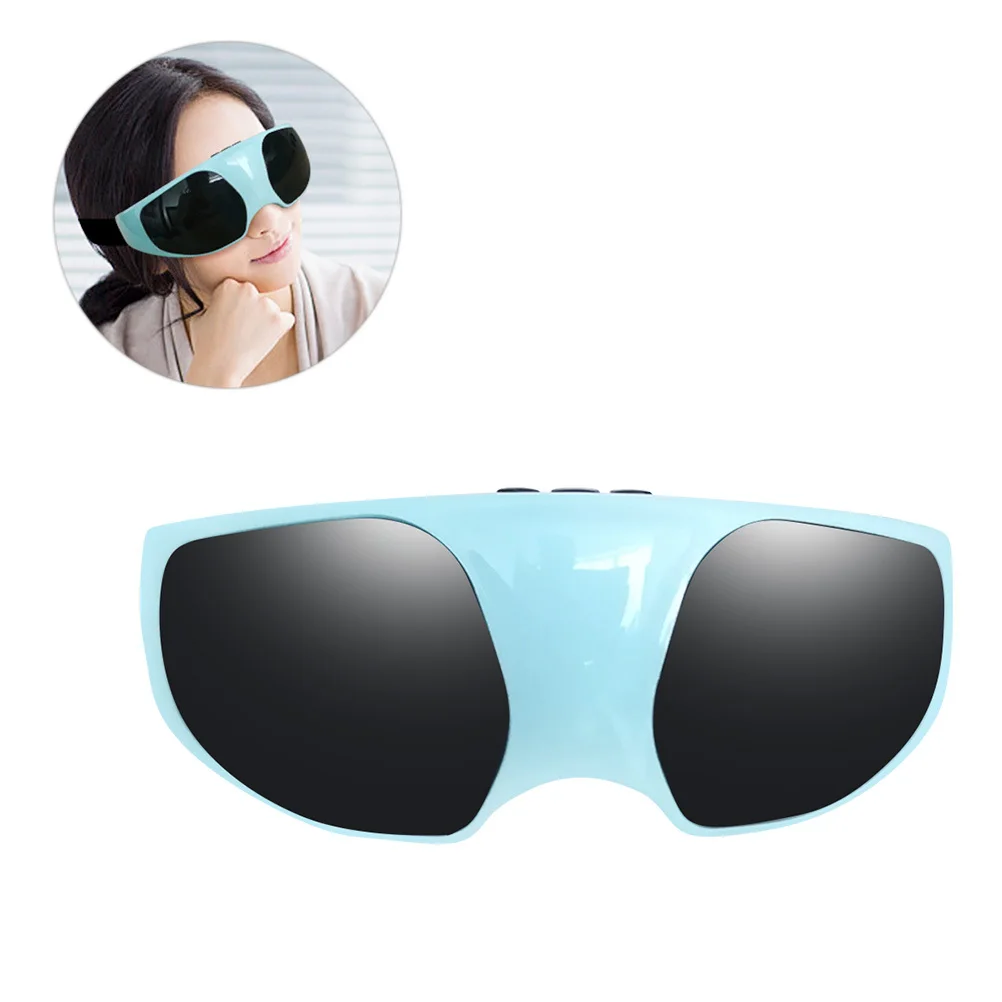 

Eye Massager Blue Electric Vibration Glasses For Fatigue Relief Eyes Care Device Magnetic Therapy Acupuncture Pain