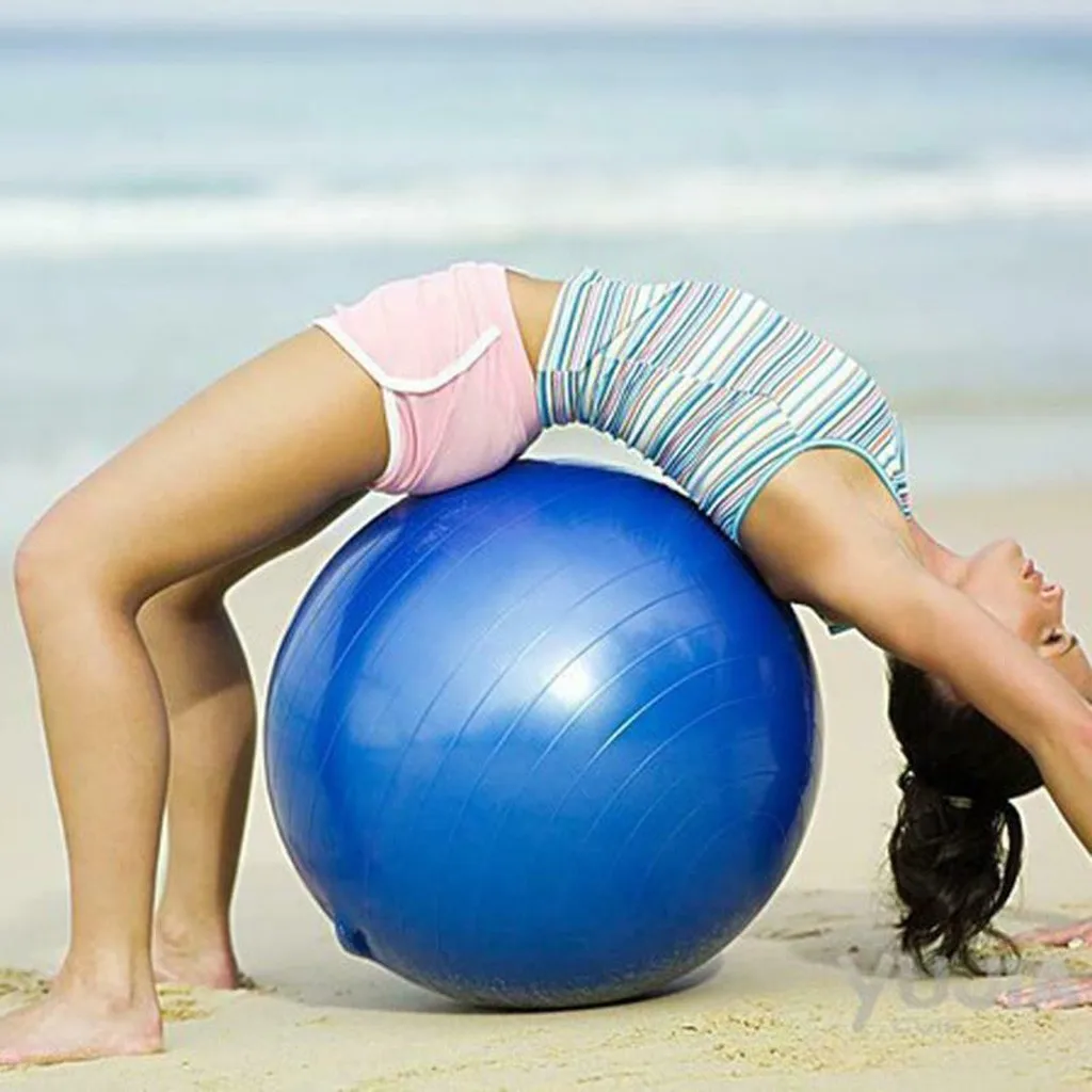 Diameter 45cm PVC Fitness Balls Yoga Ball Thickened Explosion-proof Exercise Home Gym Pilates Equipment Balance Ball