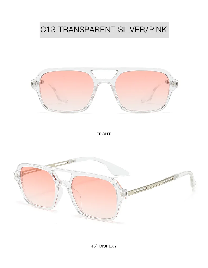 Neu eingetroffen: Vintage-Sonnenbrillen für Damen und Herren – Rechteckige Sonnenbrillen für Sie und Ihn – Detail 18