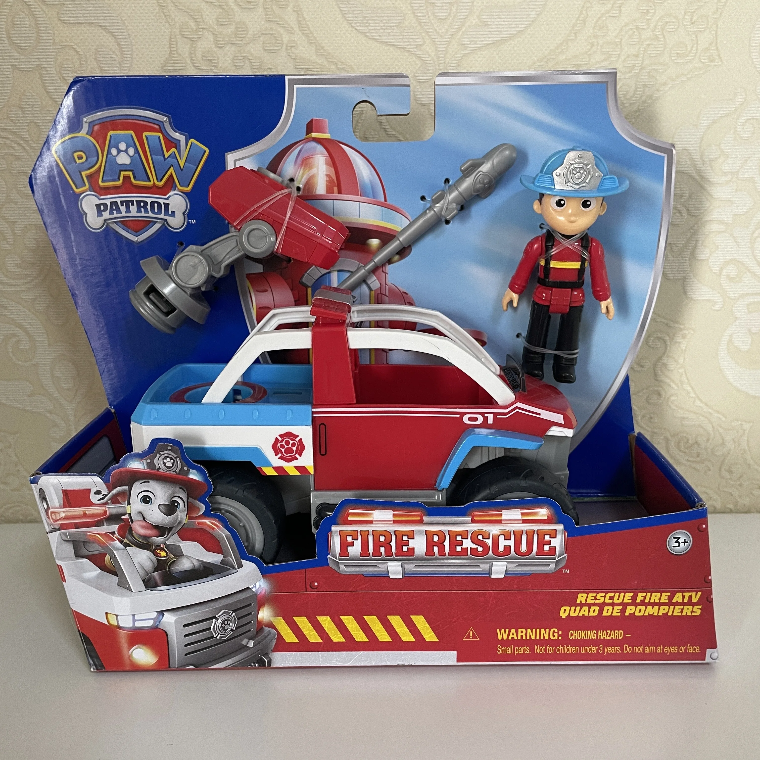 100% Original Paw Patrol sauvetage incendie Ryder Chase Marshall Rocky Zuma éclat Skye figurine jouet enfants anniversaire noël cinquante