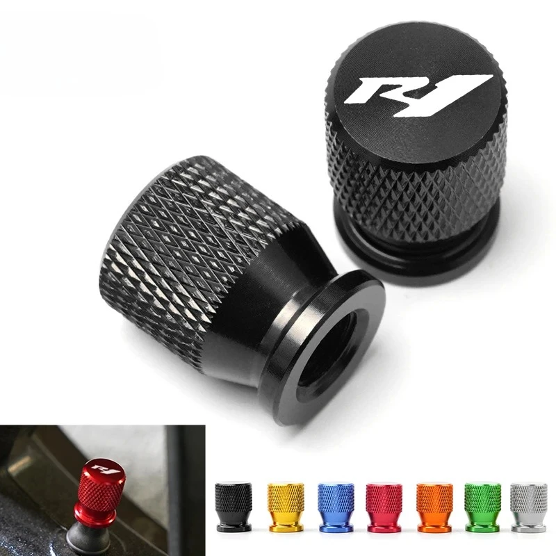 For Yamaha R1 YZFR1 YZF-R1 1998-2017 2015 2016 2018 2019 2020 1999 1998 1997 Motorcycle Tire Valve Air Port Stem Cover Caps Plug